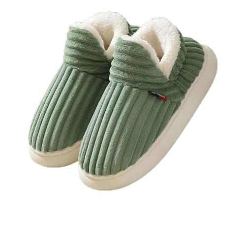 Puffy Slipper Booties for Women Men, Winter Fuzzy Warm Thick-Soled Plush House Cloud Slides, Cozy Indoor Outdoor Anti-Slip Soft Fleece Lined House Shoes - Main Image