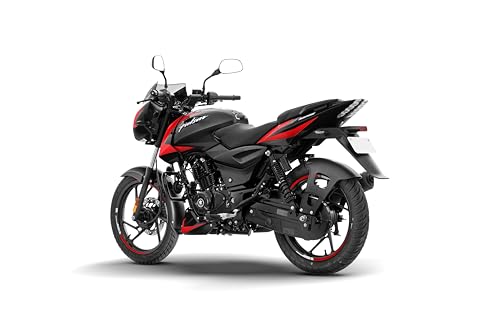 Image of Bajaj Pulsar 125 Disc Carbon Graphics Motorcycle, Split Seat, Ebony Black Racing Red, Booking for Ex-Showroom Price