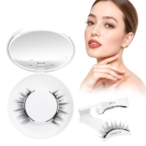 1 paire de faux cils magnétiques + pince, naturels et longs, sans colle ni retrait, rangement facile, prêt à l'emploi, faux cils magnetique, cils magnetique