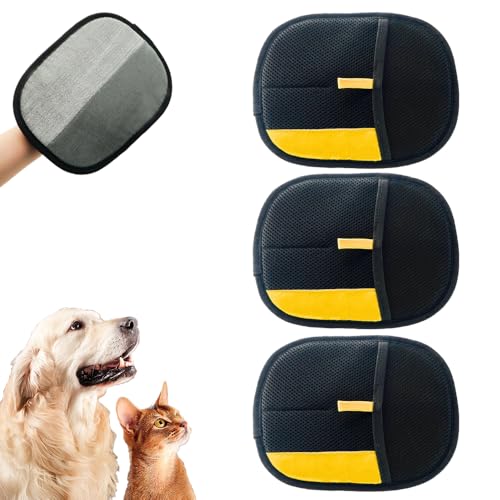 Pet Hair Removal Glove for Cats & Dogs, 2025 Upgrade Pet Hair Remover Glove, Electrostatic Pet Hair Removal Gloves for Dogs and Cats, Reusable Pet Hair Remover Glove (1)