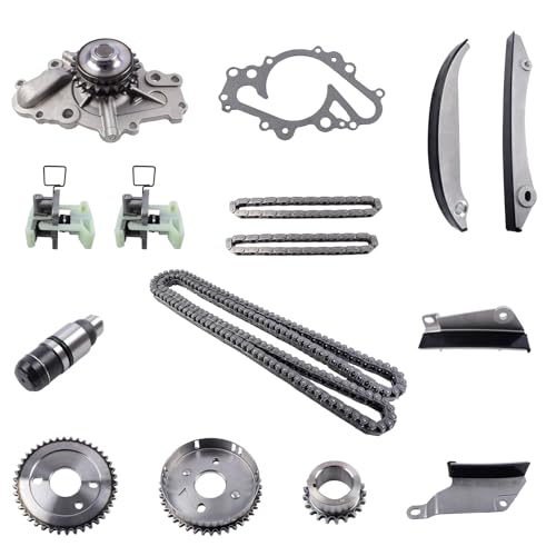 2.7L Timing Chain Kit with Water Pump for 2002-2007 Chrysler Sebring, 300, Concorde, for Dodge Charger, Stratus, Intrepid V6 Engine Timing Replacement Parts