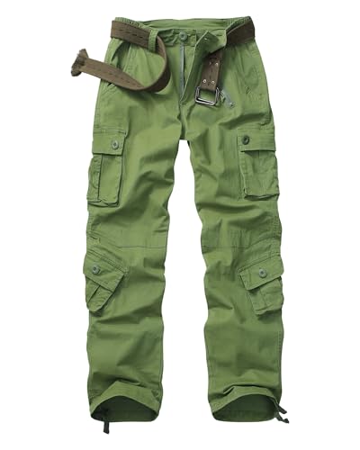 OCANXUE Women's Cargo Pants Relaxed Fit Army Green
