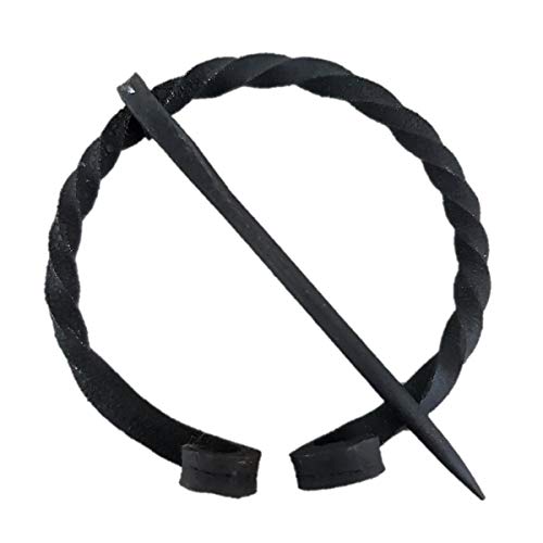 CRAFTOMATIK Fibel Gewandnadel - Wikinger Schließe Fibula - Mittelalter LARP- Handgeschmiedet HFRC19 Cover