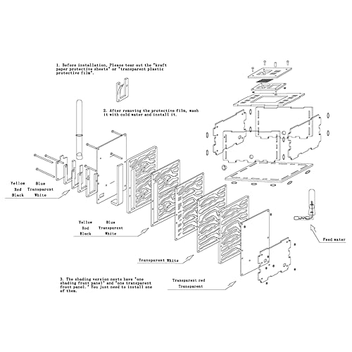 YIWENG DIY T-Design Fütterungsbereich Acryl Farm Insect Villa Pet Mania Haus Ant Nest Geburtssgeschenk Geschenk