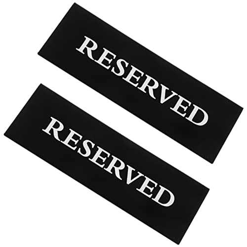 CIYODO 2Pcs Reserved Seating Signs for Weddings Events Table Reservation Signs for Restaurants Cafes Parties Formal Gatherings