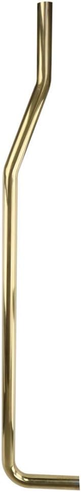 Renovators Supply Toilet Flush Pipes For High Tank Pull Chain Toilet Brass PVD Finish Flush Pipes 44 In. To 48 In. Stainless Steel L Pipes