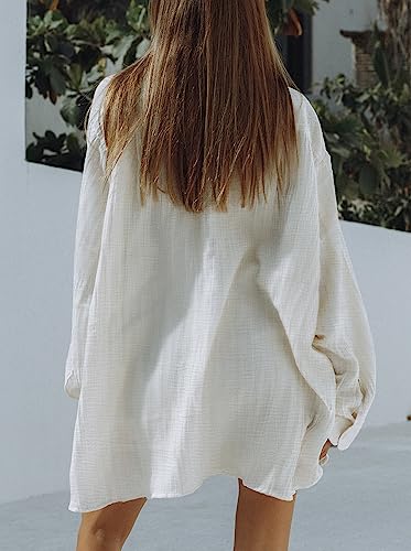 Image of Fixmatti Women 2 Piece Outfits Long Sleeve Button Down Blouse and Shorts Sweatsuit Sets