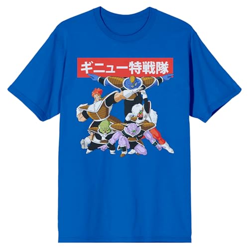 T-shirt Dragon Ball Z original pour un style streetwear décontracté en bleu roi