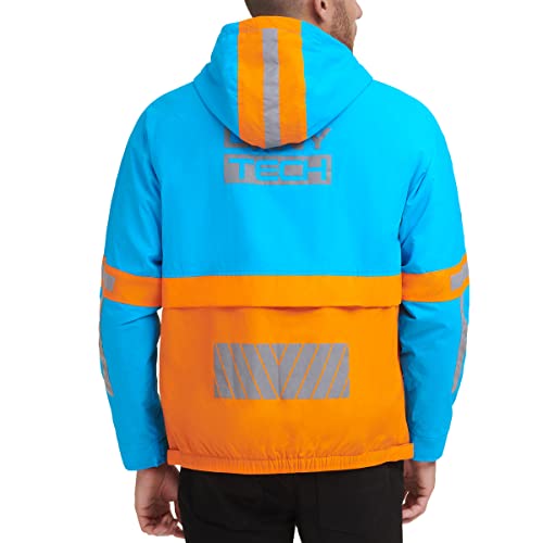 Image of DKNY mens Dkny Men's Taslan Performance Hoody With Reflective Detail