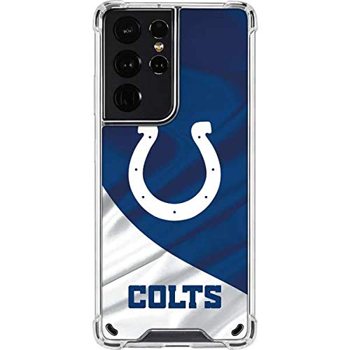 Skinit Clear Phone Case Compatible with Galaxy S21 Ultra 5G - Officially Licensed NFL Indianapolis Colts Design
