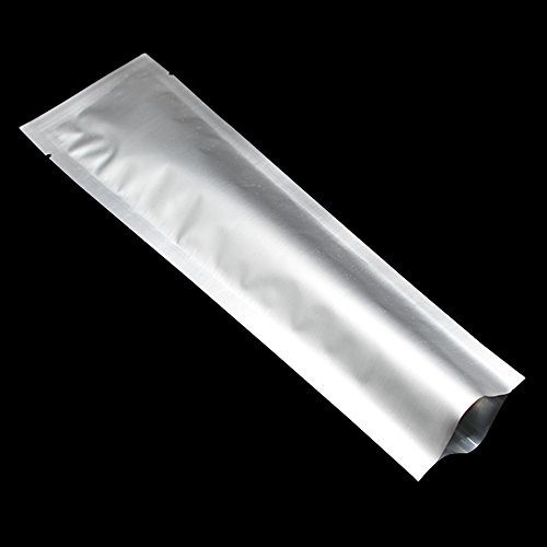 Miniatura 3 de Waccomt Pack 100 Unidades De Almacenamiento De Alimentos Con Sellado Térmico Mylar Bolsa De Vacío De Lámina Pura Para El Muestreo, Embalaje A Prueba De Olores, Bolsas De Embalaje 6,5 X 17 Cm