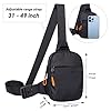 MJNUONE Mini Sling Brusttasche Wasserdicht Kleine Crossbody Tasche Mehrzweck Leichte Sling Bag für Damen und Herren, Blau #4
