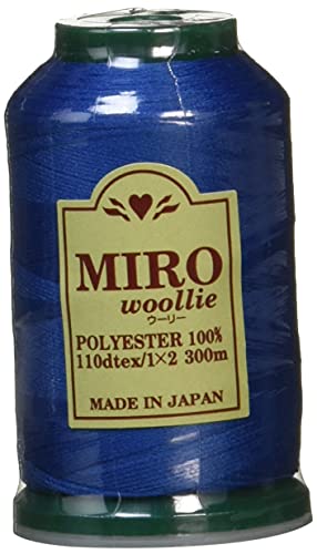 ミロ(MIRO) ウーリー ミシン糸 家庭用 110dtex 300m巻 色番号107 ポリエステル100% 熱や水に強い 日本製