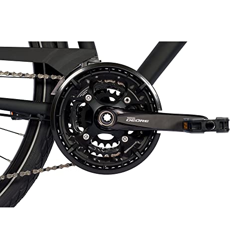 Foto von Airtracks Herren 28 Zoll Trekking Fahrrad TR.2870 Trekkingrad Shimano Deore 30 x Gang RD-T6000 SGS Schwarz Mat - Rahmenhöhen 50cm und 55cm - 55cm (Körpergröße 175-185cm)