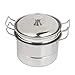 Xwwdp uniwersalny garnek do gotowania na parze ze stali nierdzewnej, do kuchenek indukcyjnych, gazowych
