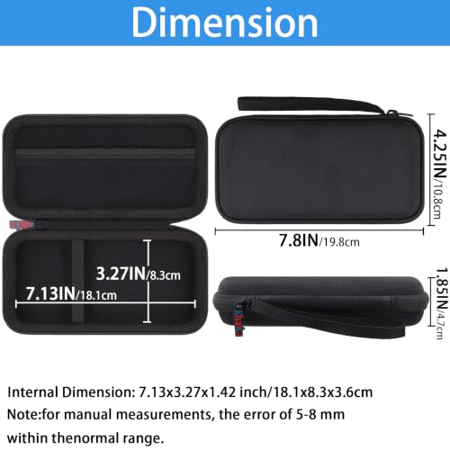Funda de viaje Khanka antichoque para cargador Anker 325/535 PowerCore 20K, estuche rígido negro 4