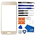 MMOBIEL Front Glass Repair Kit Compatible with Samsung Galaxy J5-5.0 inch 2015 - Lens Screen Replacement Repair Kit - Incl. Toolkit - Gold
