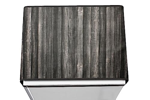 Image of Stylista Refridgerator top Cover Suitable for Samsung RT28C3742S8 /HL, 236 Liter Fridge, Dimension (WXD) 65x111 CM, Wooden Pattern Black