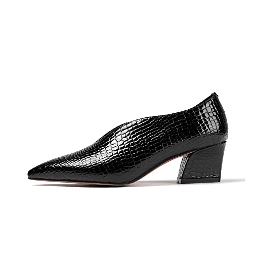 TinaCus Handmade Women's Patent Leather Slip On Printed Snakeskin Casual Shoes2