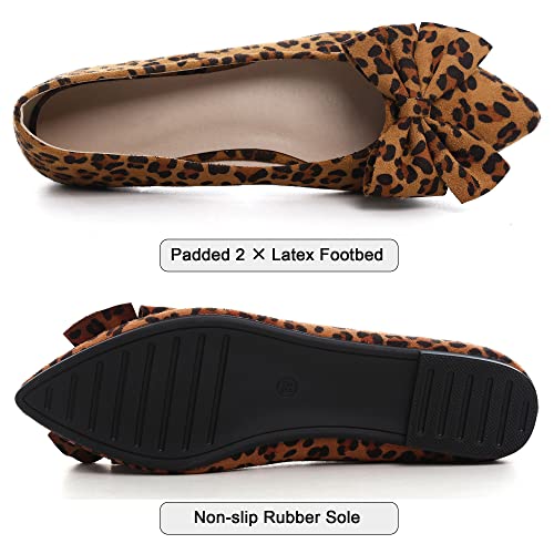 Image of Dear Time Women's Ballet Flats Dress Ballet Shoes Slip on for Office Work Comfortable Shoes