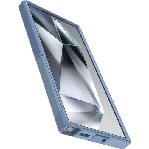 Image of OtterBox Samsung Galaxy S24 Ultra Commuter Series Case - Crisp Denim Blue | Thin & Protective Galaxy Phone Case, Dual-Layer, Impact Absorbing, Slim Phone Case for Samsung, Best Protective Phone Cases