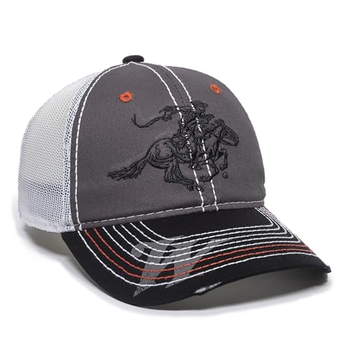 Outdoor Cap mens Visor baseball caps, Grey and Black, One Size US