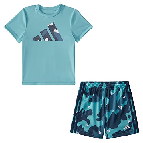 Image of adidas boys Camo Short Set
