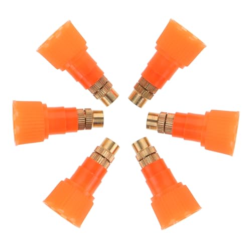 FONDOTIN 6Pcs Spray Bottle Nozzle Replacement for Sprayers Watering Nozzle Caps for Plants Easy Install Fine Water Control
