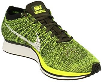 Amazon.com | NIKE Flyknit Racer, Men's Running Shoes, Green (Volt