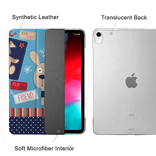 Image of DuraSafe iPad Pro 12.9 inch 4th Gen 2020 Cover A2229 MY2H2HN /A MY2J2HN /A A2069 MXAT2HN /A MXAV2HN /A MXAU2HN /A MXAW2HN /A A2233 MY3K2HN /A MY3J2HN /A MXFY2HN /A MXG12HN /A MXFX2HN /A MXG02HN /A - Puppy Friend