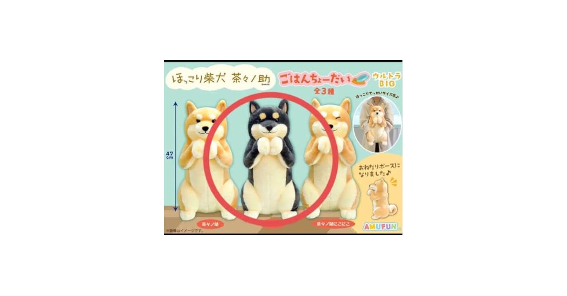 ほっこり柴犬 茶々ノ助 ごはんちょーだい ウルトラBIG コンプリート ≪9月の新商品≫ほっこり柴犬茶々ノ助ごはんちょーだい