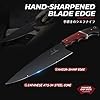 Kitchen Knife Set with Bag - 6 PCS Chef Knife Set - Cleaver, Boning, Fillet, Santoku, Kitchent Utility Knife, Chef Knife with Full Tang Wooden Handle, Butcher Knife Set for Men, Ideal Gift