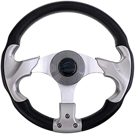 JicSuXi 3X Universal Flat Bottom 320MM Sport Steering Wheel, Black02, 315mm — view 6