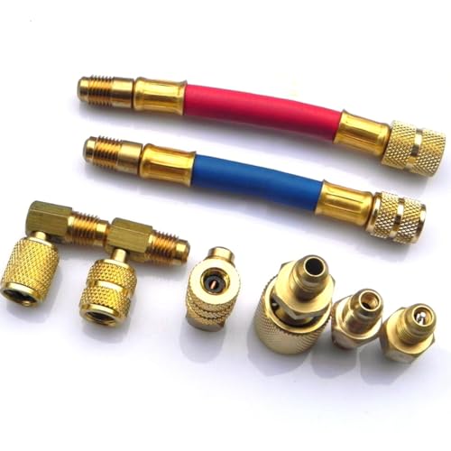Set kit adaptadores para aire acondicionado de auto 8 piezas