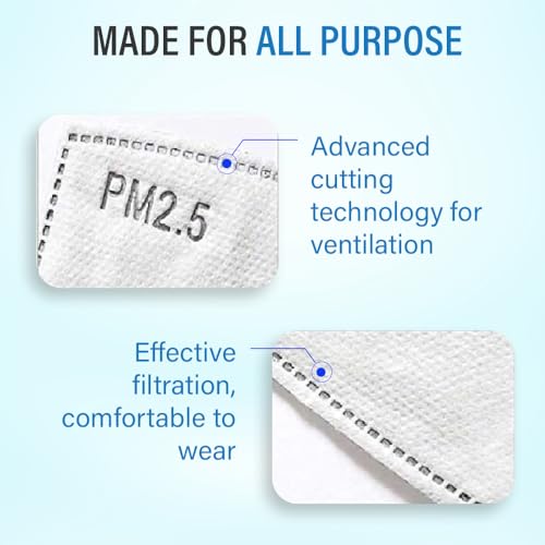 Image of Yugan N99 Filters, Replaceable Refill N99 PM 2.5 Activated Carbon Filter (Pack of 30) (MASK NOT INCLUDED)