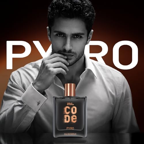Image of WILD STONE CODE Pyro Eau De Parfum For Men, 100Ml|Bold, Intense & Vibrant Fragrance| Luxury Men Perfume With Long Lasting Aroma, Scented, Spray