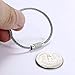 bayite Pack (100) Stainless Steel Wire Keychains Cable, Key Rings, Heavy Duty Luggage Tags Loops Tag Keepers 2mm Twist Barrel (Cable Length: 4.7 inches)