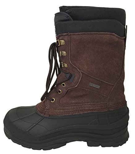 G108SC Men's Winter Boots Hiking 10" Leather Waterproof Thermolite Insulated Cold Weather Warm Snow Shoe, Brown2
