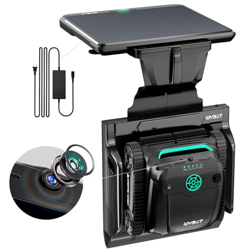 S2 Solar Vision Robotic Pool Vacuum Cleaner, AI Vision, Smart Auto Parking & Dual Charging, Enhanced Scheduled Cleaning, Area Cleaning, 3D Adsorption System