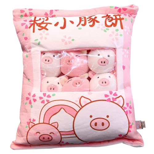 Oreiller peluche pouding cochon : idéal pour la détente des adolescentes