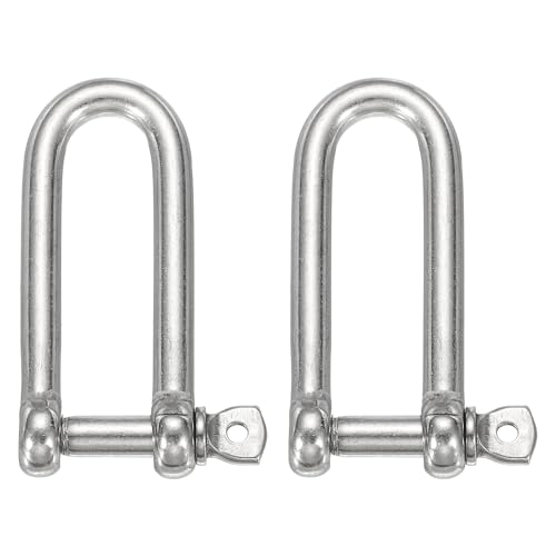 Manille en D acier inoxydable anti-rouille pour fixer chaîne voile et fermoir paracorde 20mm