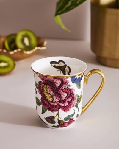 Taza Spode Creatures of Curiosity 12 oz Blanco Floral miniatura 2