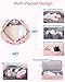 kookoomia Personalized Initial Travel Duffle Bag for Women, Dance Bags with Foldable Shoe Compartment, Carry-On Weekender Duffel, Gifts for Teenage Girls, Water Resistant, Pink Letter L