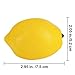 Supla 20 PCS Artificial Lemons Fake Lemons Faux Lemons Fruits in Yellow 3