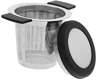 Infusor De Chá Tipo Cesta Em Inox Com Alça Silicone