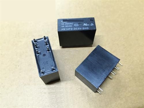 Relés HK14FD-DC12V-SHG de 8 pines para conmutación segura y aislamiento de 5A
