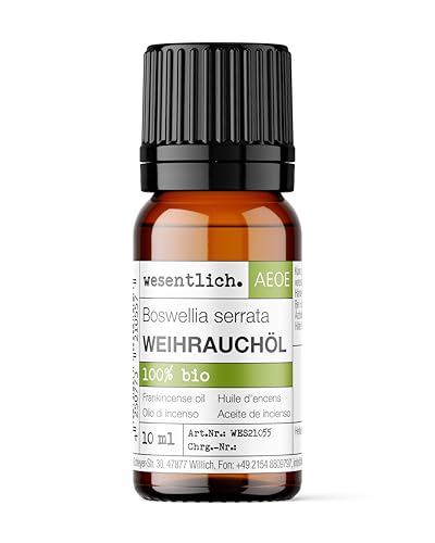 Weihrauchöl BIO - reines ätherisches Öl von wesentlich. - 100% naturrein aus der Glasflasche (10ml)
