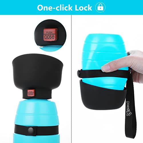 Pecute Dog Water Bottle Portable (17oz/22oz), 2 in 1 Foldable Dog Travel Water Bottle, Leak-Proof Dog Water Dispenser… - Image 7