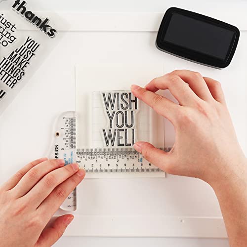 15,2 cm Acryl, transparent, T-Lineal, 3-teilig, T-Lineal für Bastelzeichnungen und allgemeine Layoutarbeiten, Kunstrahmen, Zeichnen, Scrapbooking, Basteln