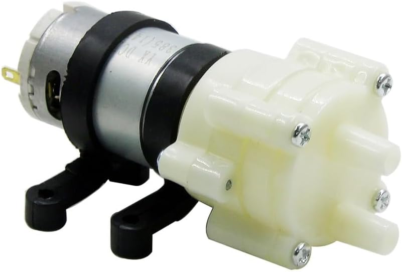 Mini DC Water Pump, 6V to 12V Diaphragm Pump, 1.5-1.8L/Min Flow for Aquarium, Model Experiments, Car Washing, Inflatable Pool, Gardening & Water Transfer
